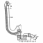 Сифон для ванны VIEGA 1 1/2”x40/50 с переливом пластик белый 573973 (311537) 0