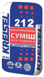 Самовыравнивающаяся гипсоцементная смесь для пола Kreisel 212 (25 кг) 3-30 мм