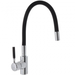 Смеситель для кухни с силиконовым изливом Mixxus Premium RIO 011 Черный 