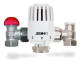 Термостатичний комплект PROJECT (TS-90-V) для бокового підключення радіатора у двотрубній системі опалення, кутовий